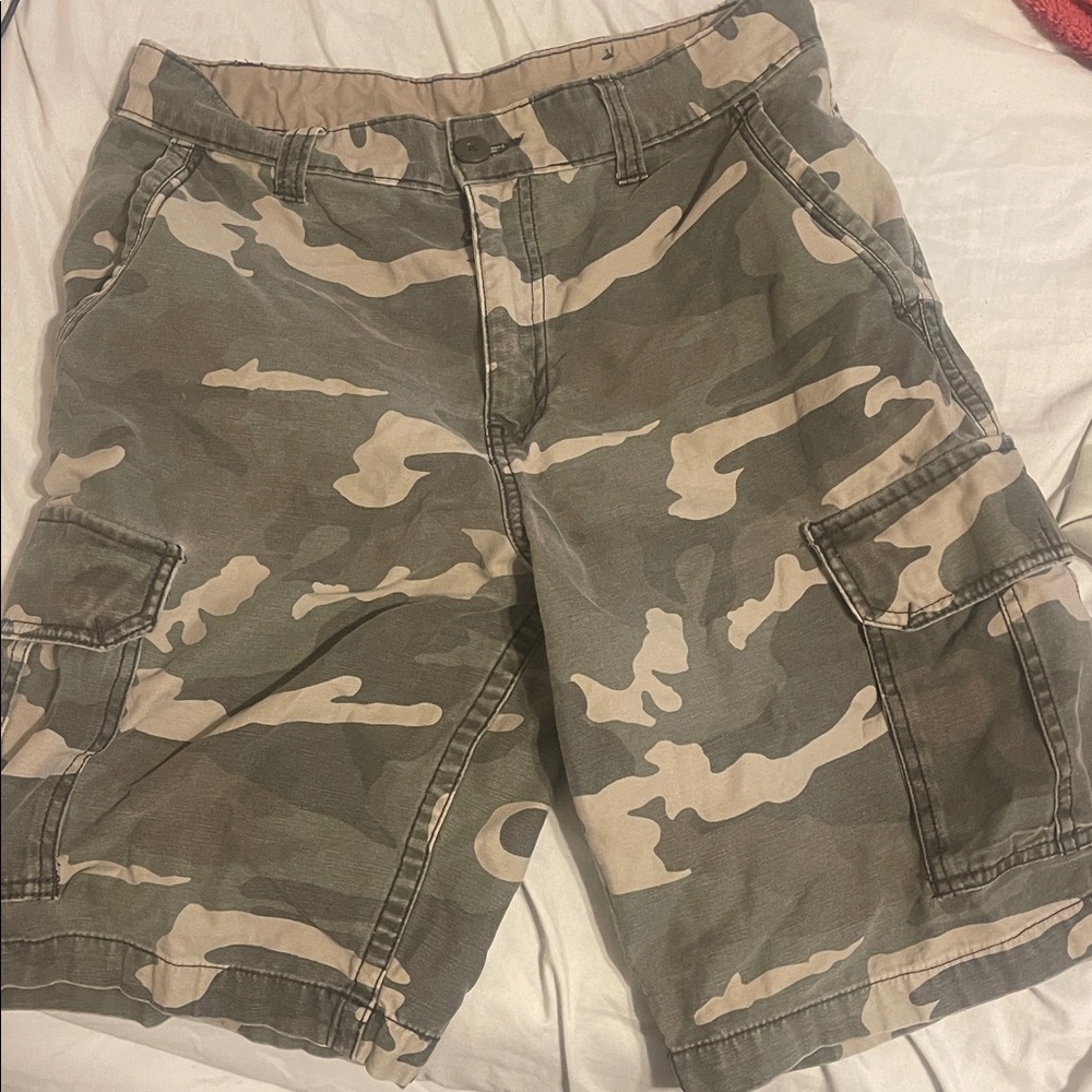 Faded Glory Tan Cargo Shorts